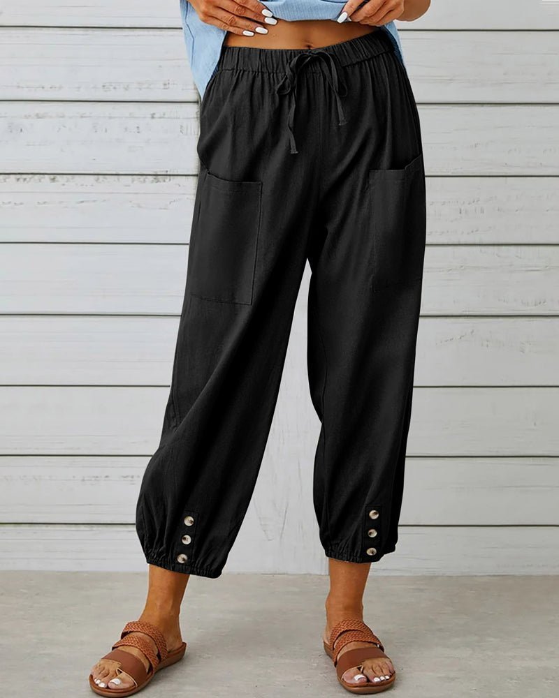 Levoire | Pantalon Taille Haute Noir