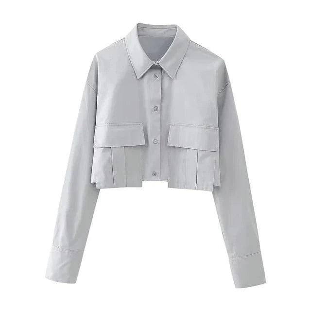 Levoire | Croppipaita Top Harmaa