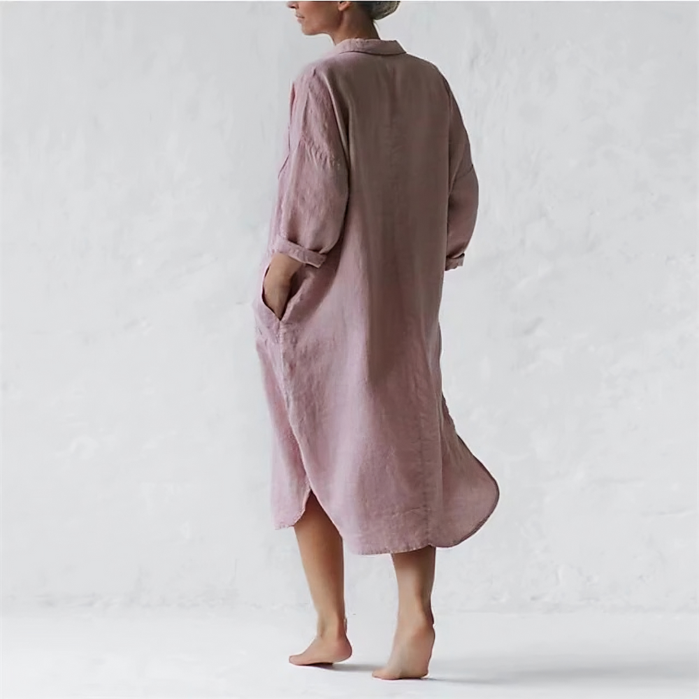 Levoire | Robe Longue Élégante Rose