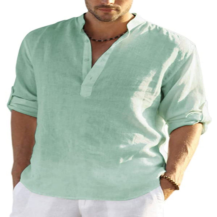 Levoire | Chemise D'Été Confortable Pour Hommes Vert clair