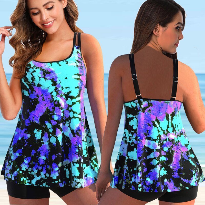 Levoire | Tankini Set Grande Taille Violet