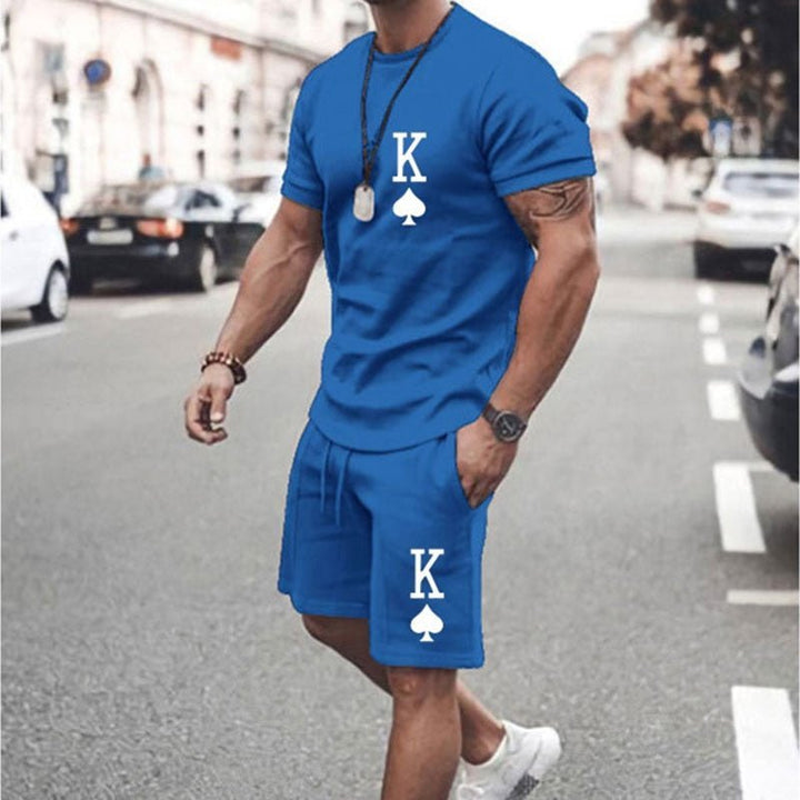 Levoire | Ensemble T-Shirt Et Short Bleu