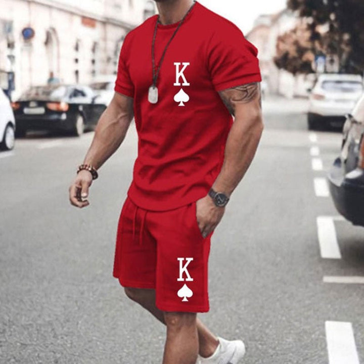Levoire | Ensemble T-Shirt Et Short Rouge
