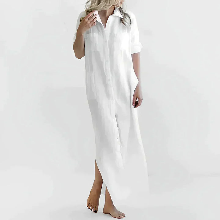 Levoire | Robe Longue Pour Femmes Emilia Blanc