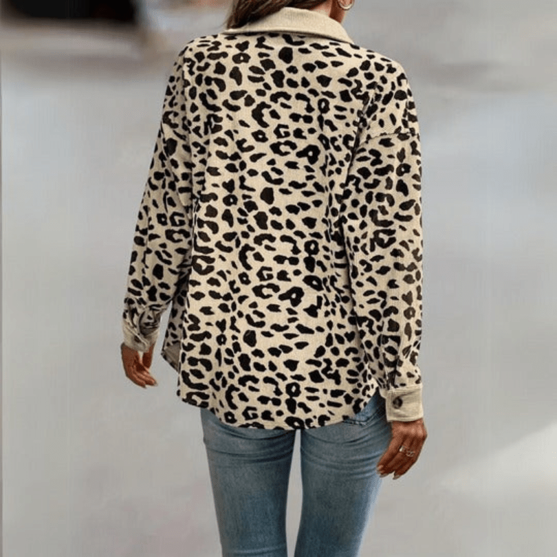 Levoire | Veste Chic Femme Léopard Décontractée Confortable
