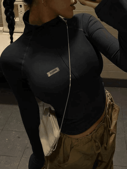 Levoire | Zippé Manches Longues Top Court