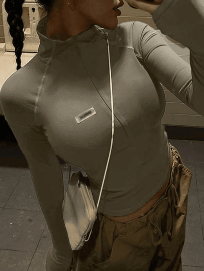 Levoire | Zippé Manches Longues Top Court