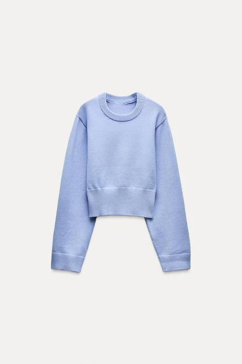 Levoire | Pull En Tricot À Manches Larges bleu ciel