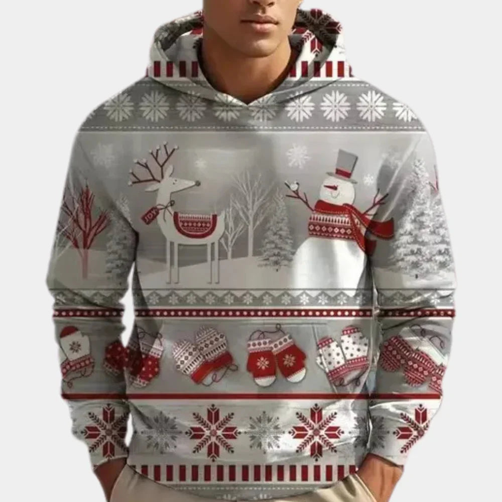 Levoire | Sweat À Capuche Décontracté Pour Pères Noël Gris