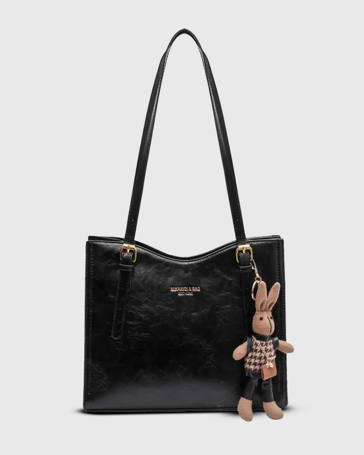 Levoire | Sac À Épaule Élégant Avec Longues Poignées Pour Dames Noir