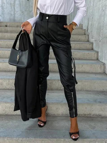 Levoire | Pantalons Taille Haute En Liège Pour Femmes